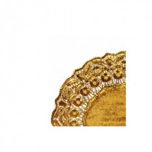 Rodales Metalizados Oro Celulosa Y Aluminio 19 cm diámetro (Caja 100 Uds) García de Pou - La Casa de Vesta