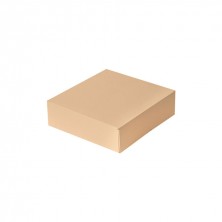 Cajas Pastelería Cuadradas Sin Ventana Kraft 23 x 23 x 7,5 cm (Pack 50 Uds.)
