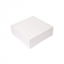 Cajas Pastelería Cuadradas Sin Ventana Blanca 28 x 28 x 10 cm (Pack 50 Uds.)