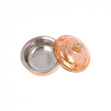 Mini Cuenco Con Tapa Cobre Martilleado 15 x 6,5 cm García de Pou - La Casa de Vesta