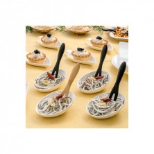 Plato Oval Blanco Bionic 8 x 4,8 x 2,7 cm. (Pack 50 Uds.)