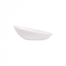 Plato Oval Blanco Bionic 8 x 4,8 x 2,7 cm. (Pack 50 Uds.)