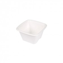 Tarrina Cuadrada Blanca Bionic 130 ml (Pack 50 Uds.)