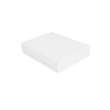 Bandeja Con Tapa Blanca 32 x 27 x 4,5 cm. (Pack 50 Uds.) García de Pou - La Casa de Vesta