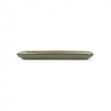 Fuente Rectangular Ikonic Verde 28 x 14 cm. BIDASOA - La Casa de Vesta