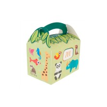 Caja Menú Infantil Zoo 17 x 16 x 10 cm. (Pack 50 Uds.) García de Pou - La Casa de Vesta