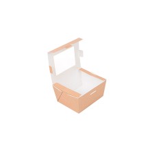 Caja Con Ventana Kraft 11,2 x 9 x 6,4 cm. (Pack 50 Uds.) García de Pou - La Casa de Vesta