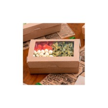 Caja Con Ventana Kraft 12 x 17 x 5,5 cm. (Pack 50 Uds.) García de Pou - La Casa de Vesta