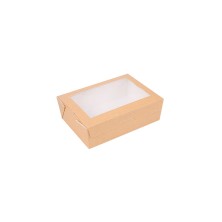 Caja Con Ventana Kraft 12 x 17 x 5,5 cm. (Pack 50 Uds.) García de Pou - La Casa de Vesta