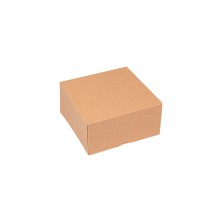 Cajas Pastelería Sin Ventana Kraft 16 x 16 x 8 cm. (Pack 50 Uds.) García de Pou - La Casa de Vesta
