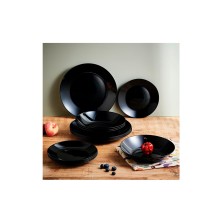 Vajilla Zelie Negro 18 Piezas. Luminarc - La Casa de Vesta