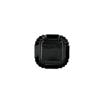 Mini Bandeja Cuadrada Negro 5,5 x 5,5 cm. (Pack 100 Uds.) García de Pou - La Casa de Vesta