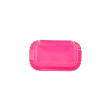 Mini Bandeja Rectangular Fucsia 4 x 8 cm. (Pack 100 Uds.) García de Pou - La Casa de Vesta