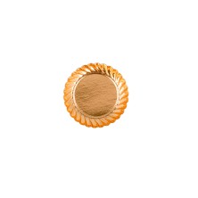 Mini Bandeja Redonda Dorada 5,5 cm de diámetro. (Pack 100 Uds.) García de Pou - La Casa de Vesta
