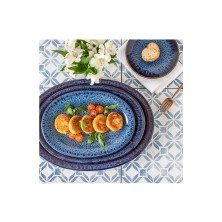 Fuente Oval Cosmos Blue 33 cm. (Caja 6 Uds.) Lubiana - La Casa de Vesta