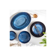 Fuente Oval Cosmos Blue 38 cm. (Caja 6 Uds.) Lubiana - La Casa de Vesta