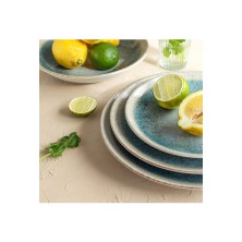 Fuente Oval Turquesa Óxido 38 cm. (Caja 6 Uds.) Lubiana - La Casa de Vesta