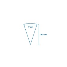 Cono Para Helados Parole 7 x 11,5 cm. (Pack 500 Uds.) García de Pou - La Casa de Vesta