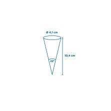 Cono Para Helados Parole 4,1 x 10,4 cm. (Pack 3.000 Uds.) García de Pou - La Casa de Vesta