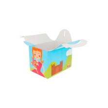 Caja Menú Infantil Castillo 15,5 x 10,5 x 17,5 cm. (Pack 50 Uds.) García de Pou - La Casa de Vesta