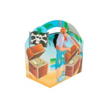 Caja Menú Infantil Tesoro Pirata 15,5 x 10,5 x 17,5 cm. (Pack 50 Uds.) García de Pou - La Casa de Vesta