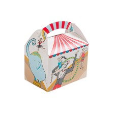 Caja Menú Infantil Circus 15,5 x 10,5 x 17,5 cm. (Pack 50 Uds.) García de Pou - La Casa de Vesta