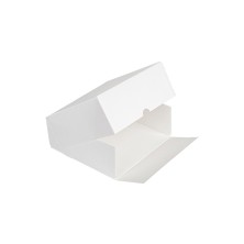 Cajas Pastelería Con Ventana Blanca 16 x 16 x 8 cm. (Pack 50 Uds.) García de Pou - La Casa de Vesta